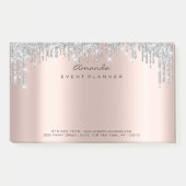 Grey Roos Blush Drip Makeup Event Blogger Mode Post-it® Notes (Voorkant)