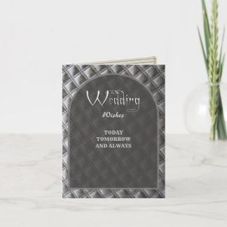 Grey Royal Wedding Groeten Wishing Congrates Bedankkaart