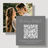 Grey | RSVP | Huwelijkswebsite Notitiekaartje
