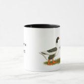 Grey Saddleback Geese Mok (Midden)