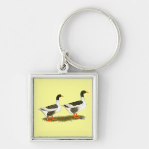 Grey Saddleback Geese Sleutelhanger