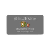 Grey | Salie Smudge Sticks Productlabels Etiket (Voorkant)