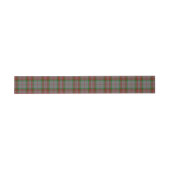 Grey Scottish Tartan Belly Band Uitnodigingen Wikkel (Vlak)