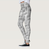 Grey Scratch Patterned Leggings  (Links)