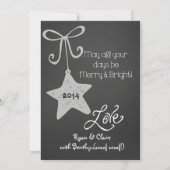 Grey Scrolls Gepersonaliseerd Foto Vakantie Kaart (Achterkant)