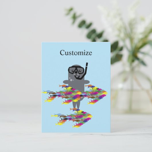 Grey Seal Thunder_Cove Briefkaart (Staand voorkant)