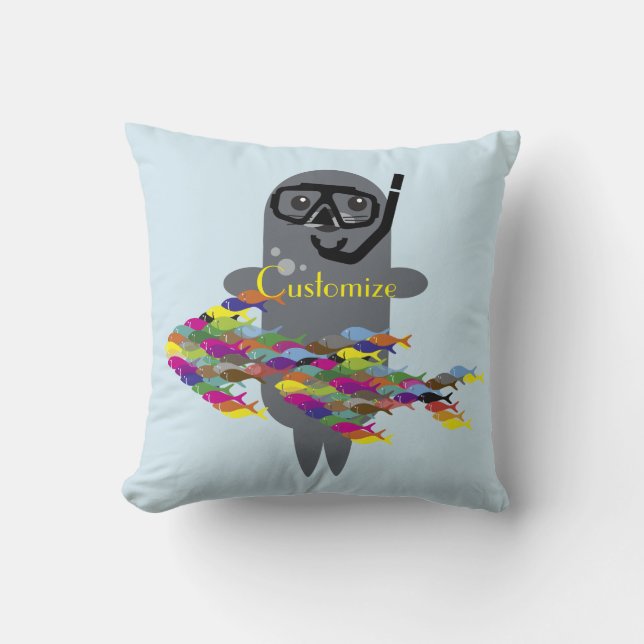 Grey Seal Thunder_Cove Kussen (Voorkant)