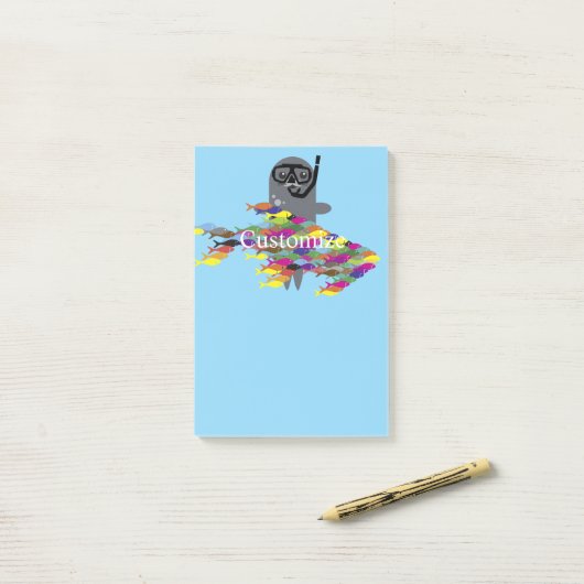Grey Seal Thunder_Cove Post-it® Notes (Op bureau)