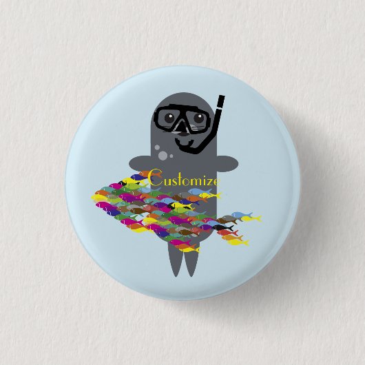 Grey Seal Thunder_Cove Ronde Button 3,2 Cm (Voorkant)