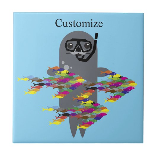 Grey Seal Thunder_Cove Tegeltje (Voorkant)