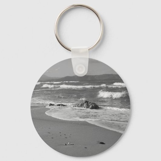 Grey Seascape Sleutelhanger (Voorkant)