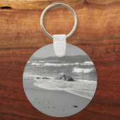 Grey Seascape Sleutelhanger (Voorkant)
