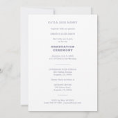 Grey Shades Terrazzo Modern Custom Photo Graduate (Achterkant)