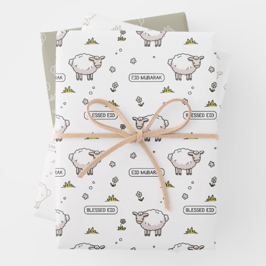 Grey Sheep Eid Mubarak Kinder Inpakpapier Vel (In situ)