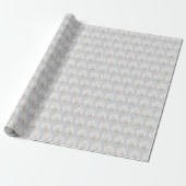 Grey Shell White Pearl Bridal Shower Cadeaupapier (Uitgerold)