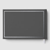 Grey Silver Foil PhD Afstuderen Gastenboek (Achterkant)