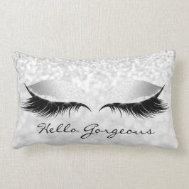 Grey Silver Gray Makeup Lashes Hallo Prachtige Kussen