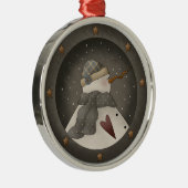 Grey Skies Sneeuwman Keepsake Ornament (Rechts)