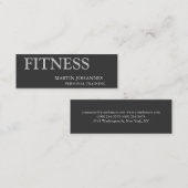 Grey Skinny Slim Personal Trainer Visitekaartje (Voorkant / Achterkant)