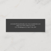 Grey Skinny Slim Personal Trainer Visitekaartje (Achterkant)