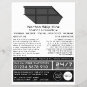 Grey Skip, Skip/Dumpster Company Adverteren Flyer (Voorkant)