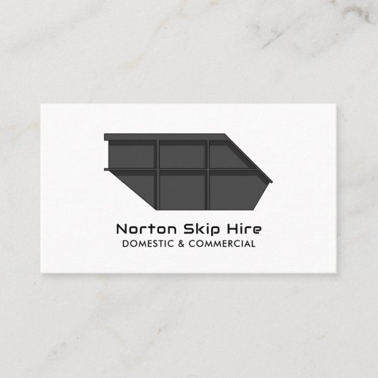 Grey Skip, Skip/Dumpster Company Visitekaartje (Voorkant)