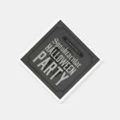 Grey Skull Spooktacular Halloween Party Servetten (Hoek)