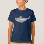 Grey Smiling Shark T-shirt (Voorkant)