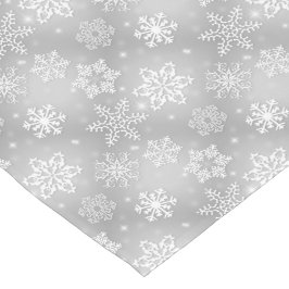Grey Snowflake patroon tafel runner Korte Tafelloper