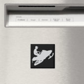 Grey-Snowmobile Magneet (Insitu (Vaatwasser))
