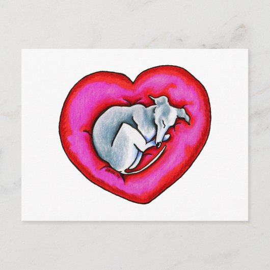 Grey Snuggle Bug Briefkaart (Voorkant)