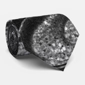 Grey Sparkle Glitter Stropdas (Opgerold)