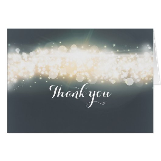 Grey Sparkle Lights Sky Blast Hartelijk dank dat j (Voorkant Horizontaal)