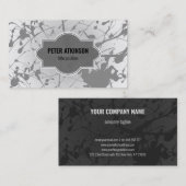 Grey Splash Visitekaartje (Voorkant / Achterkant)