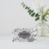 Grey Splash Visitekaartje (Staand voorkant)