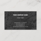 Grey Splash Visitekaartje (Achterkant)