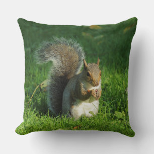Grey Squirrel, Bute Park, Cardiff Kussen