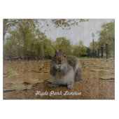 Grey Squirrel Hyde Park London. Snijplank (Voorkant)