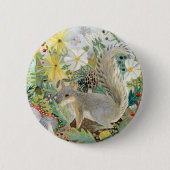 Grey Squirrel-toets Ronde Button 5,7 Cm (Voorkant)