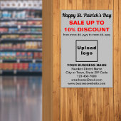 Grey St. Patrick's Day Business Sale Poster