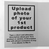 Grey St. Patrick's Day Business Trifold Kaart (Binnenzijde eerst)