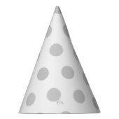 Grey Stippen Party Pet Feesthoedjes (Rechts)