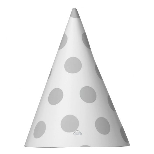 Grey Stippen Party Pet Feesthoedjes (Rechts)