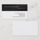 Grey Stripe White Attorney of Law Visitekaartje (Voorkant / Achterkant)