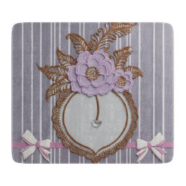 Grey stripes AI art  Snijplank