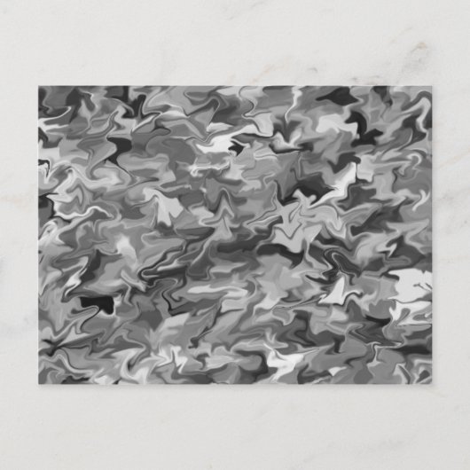 Grey Swirl Briefkaart (Voorkant)