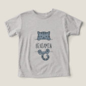 Grey Tabby Cat Custom Name (Design voorkant)