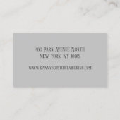 Grey Tailor naaimachine Visitekaartje (Achterkant)