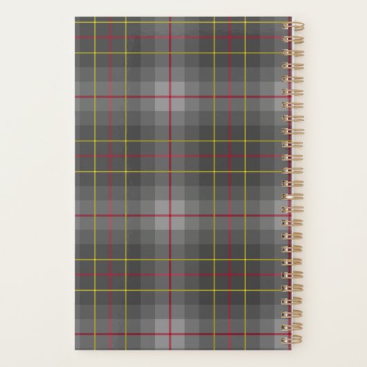 Grey Tartan Planner  (Achterkant)