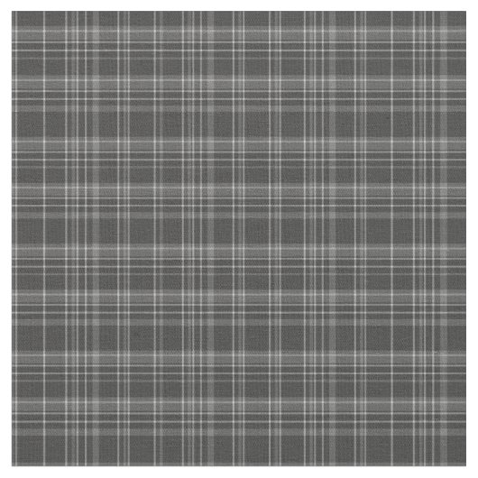 Grey Tartan Rustic Pattern Stof (Close Up)